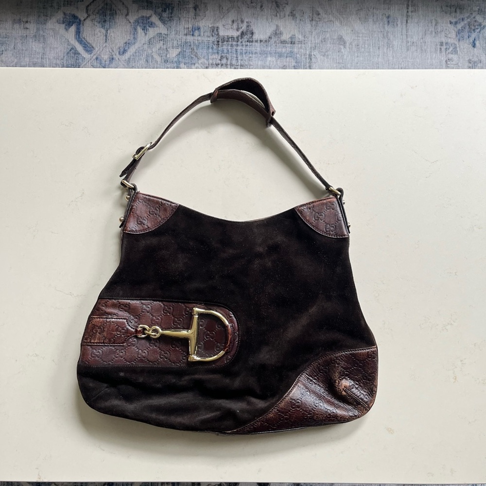 GUCCI Hasler Horsebit Hobo shoulder bag!